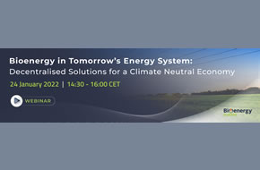Webinar on Bioenergy in Tomorrow’s Energy System: Decentralised Solutions for a Climate Neutral Economy 