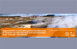 Webinar: Opportunities and Challenges for Hybridization of Geothermal with Biomass and Concentrated Solar Thermal